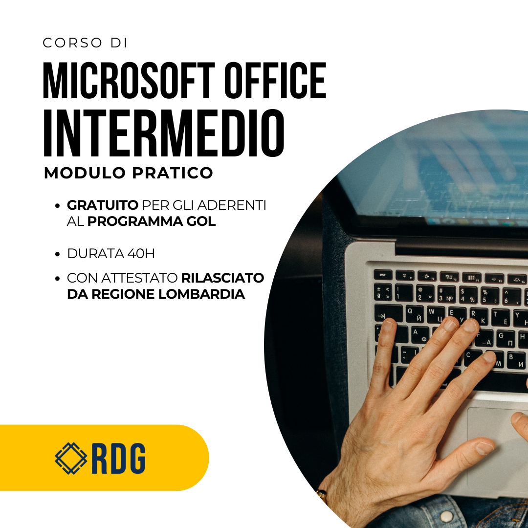 Corso Microsoft office Intermedio a Milano