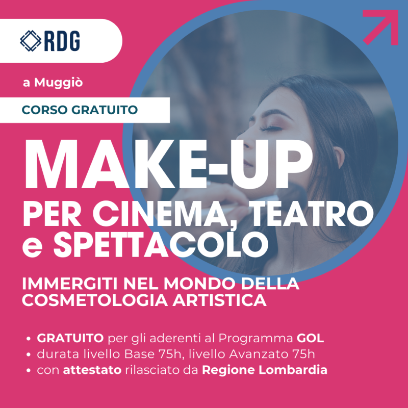 Corso gratuito di Make-up per cinema, teatro e spettacolo a Muggiò