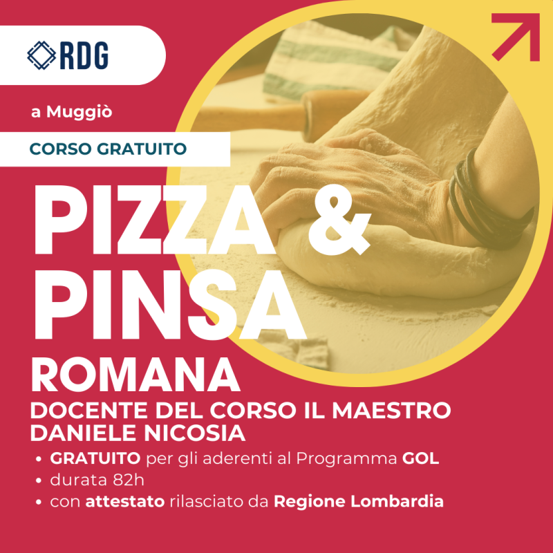 Corso gratuito di  Pizza e Pinsa Romana a Muggiò (MB)