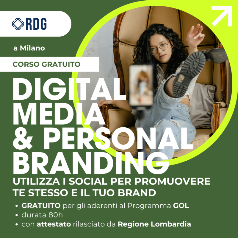 Corso di digital media e personal branding gratuito a Milano